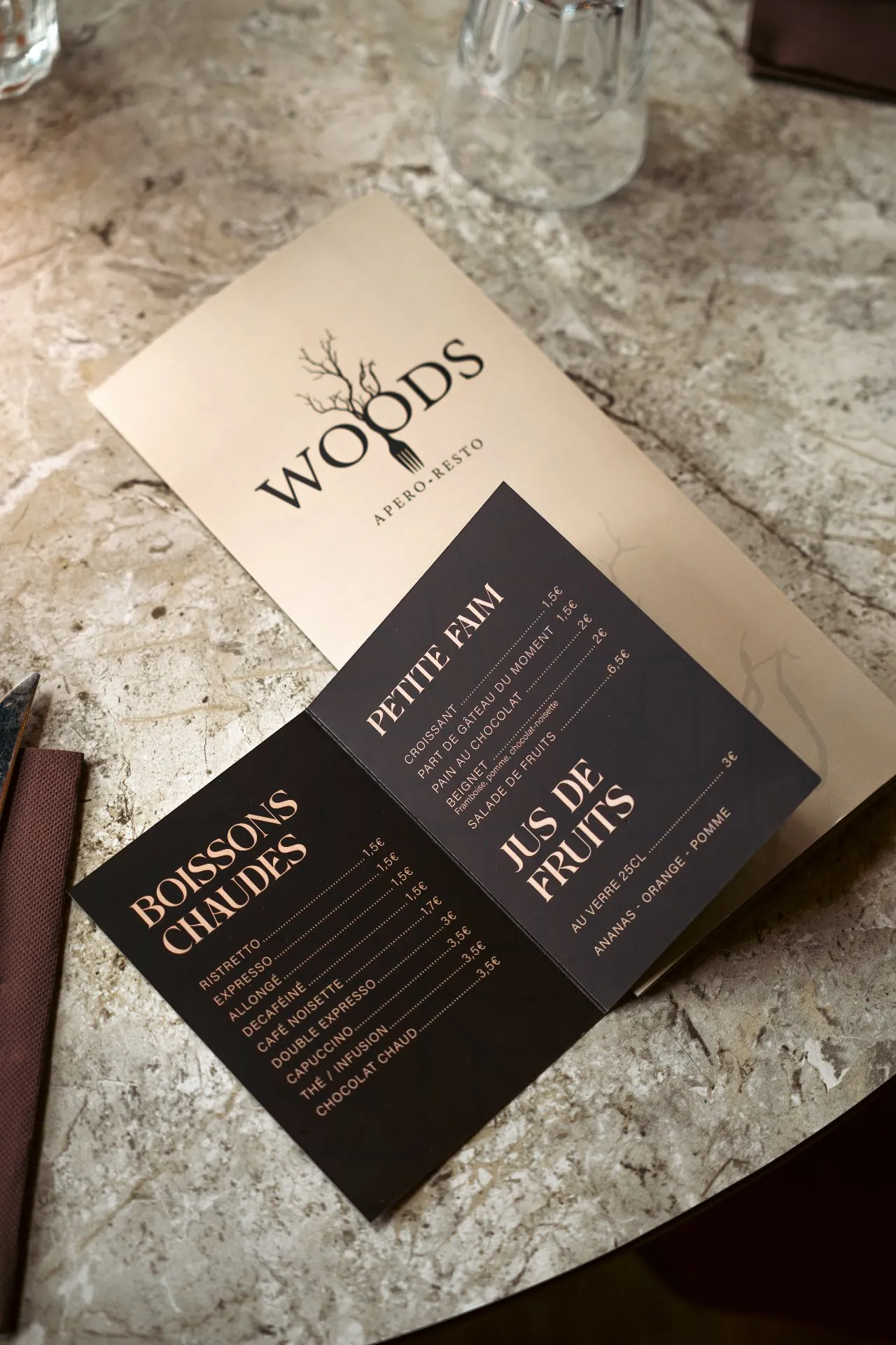 WOODS RESTAURANT - Nouvelle carte