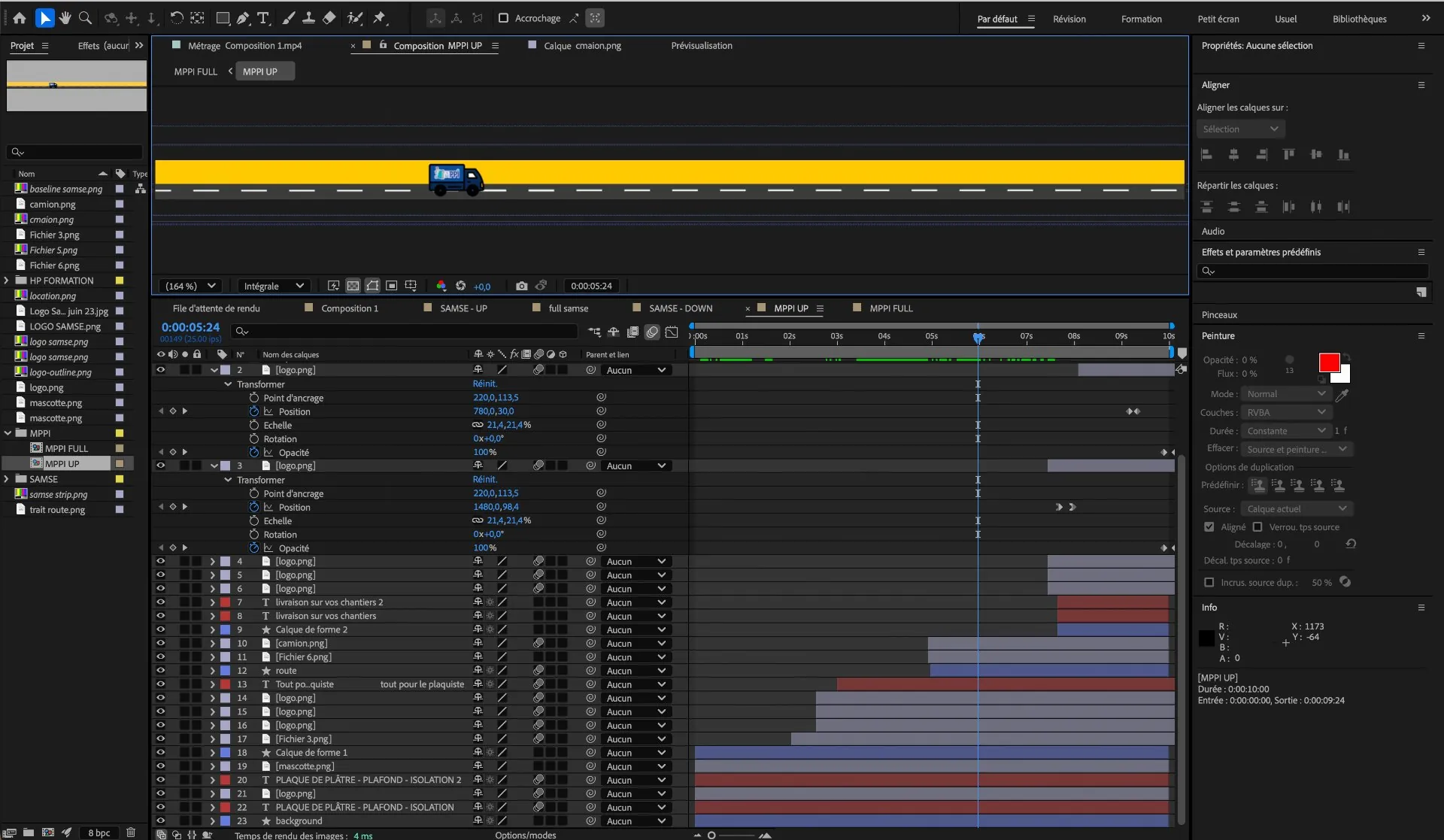 CR&Eacute;ATION DE BANDEAUX LED ANIM&Eacute;S - CSBJ RUGBY